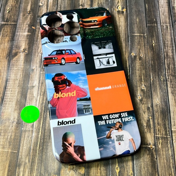 5for$10 Singer Album Collage Frank Ocean IPhone 15 Pro Max Protective Phone Case - Picture 1 of 5